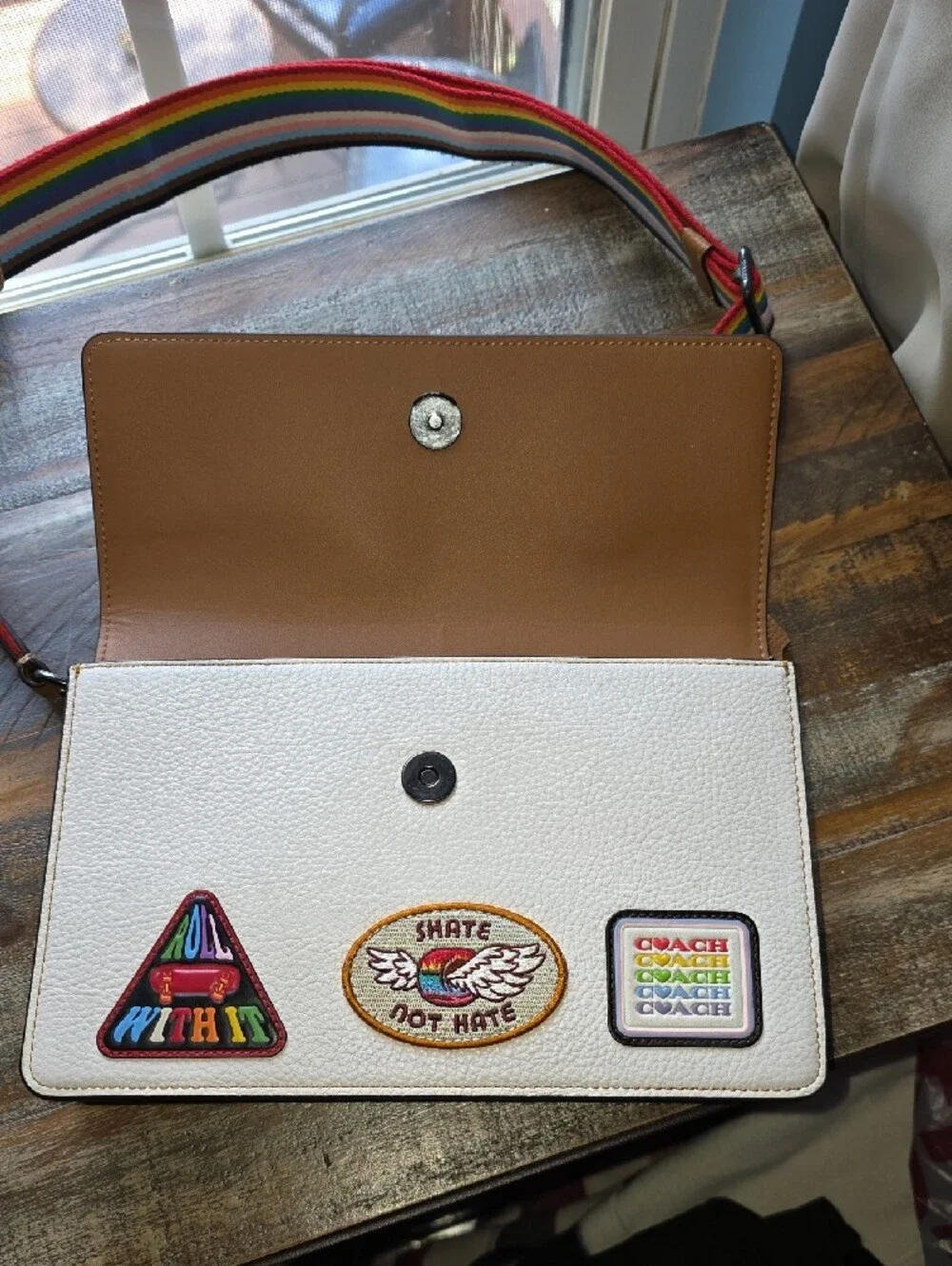Coach Turner Flap Crossbody With Patches - RARE
